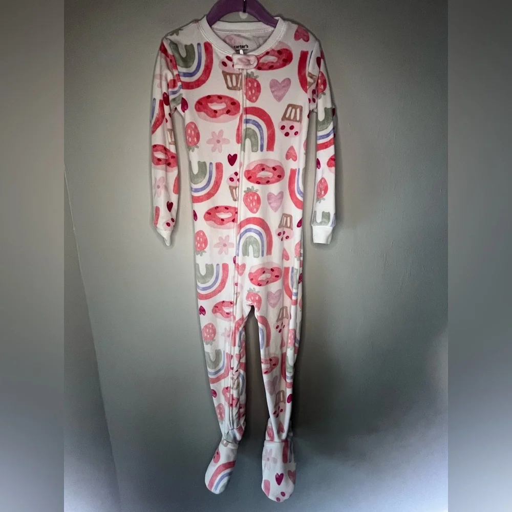 Carter's 2 Pair Bundle Girls Footie Pajamas Size 4T